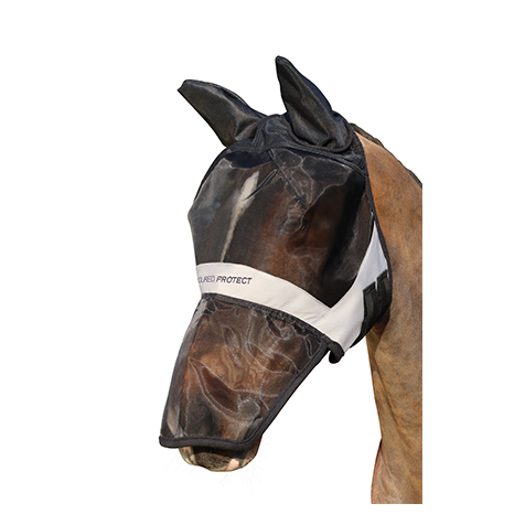 Hy Equestrian Armoured Protect Full Mask with Ears and Nose