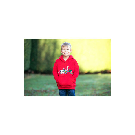 British Country Collection Farmyard Childrens Applique Hoodie