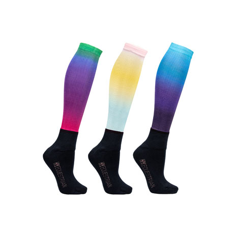 Hy Equestrian Ombre Socks (Packof 3)