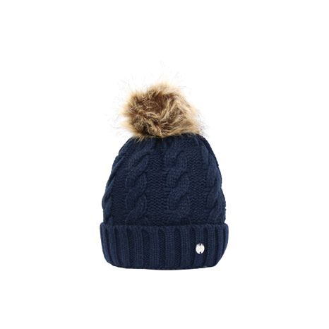 Hy Equestrian Melrose Cable Knit Bobble Hat
