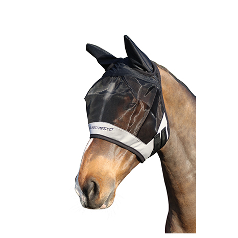 Hy Equestrian Armoured Protect Half Mask with Ears