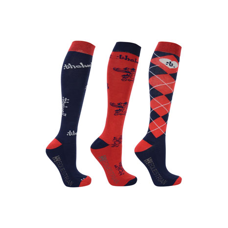 Hy Equestrian Thelwell Collection Socks (Pack of 3)