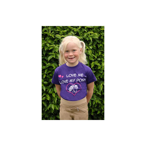 British Country Collection "Love me Love my Pony" Childrens T-Shirt