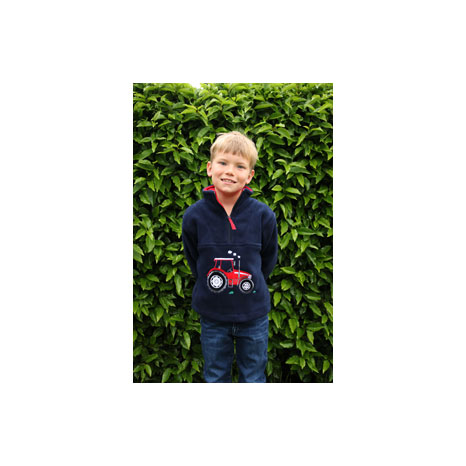British Country Collection Big Red Tractor Childrens Fleece Jacket