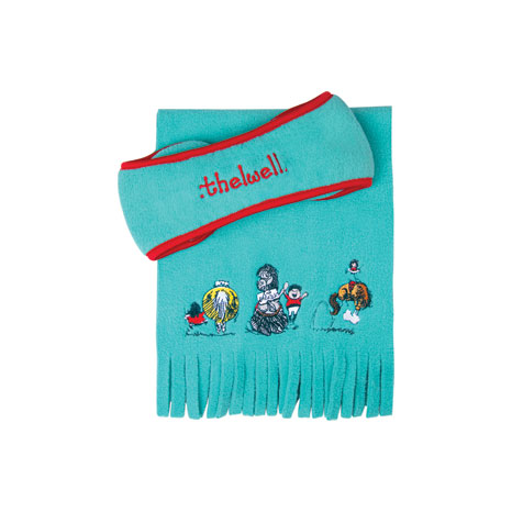 Hy Equestrian Thelwell Collection The Greatest Fleece Headband And Scarf Set