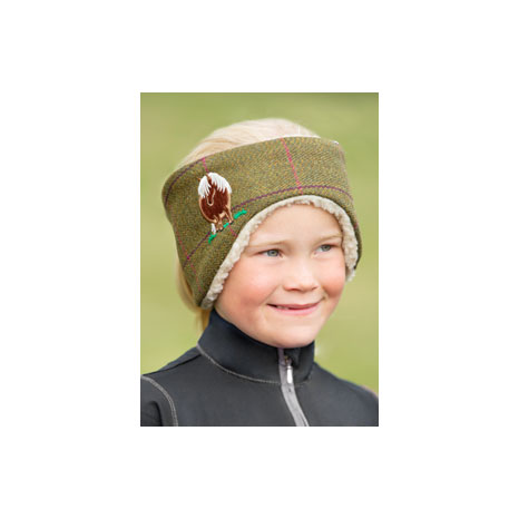 British Country Collection Fat Pony Childrens Tweed Headband