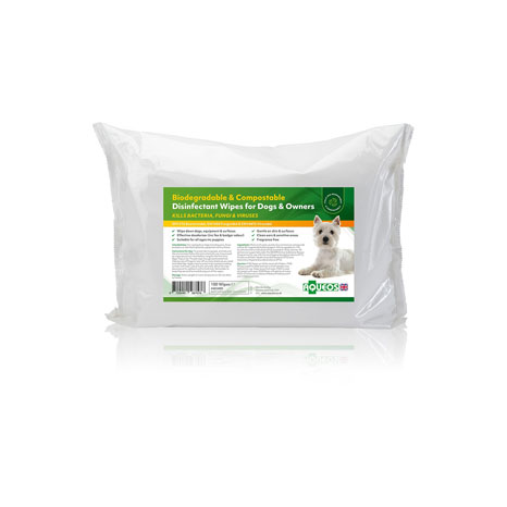 Aqueos Bio-Degradable & Compostible Disinfectant Wipes