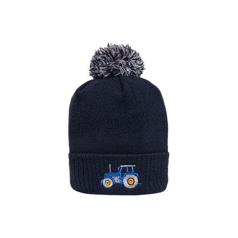 British Country Collection Tractor Pom Pom Beanie Hat